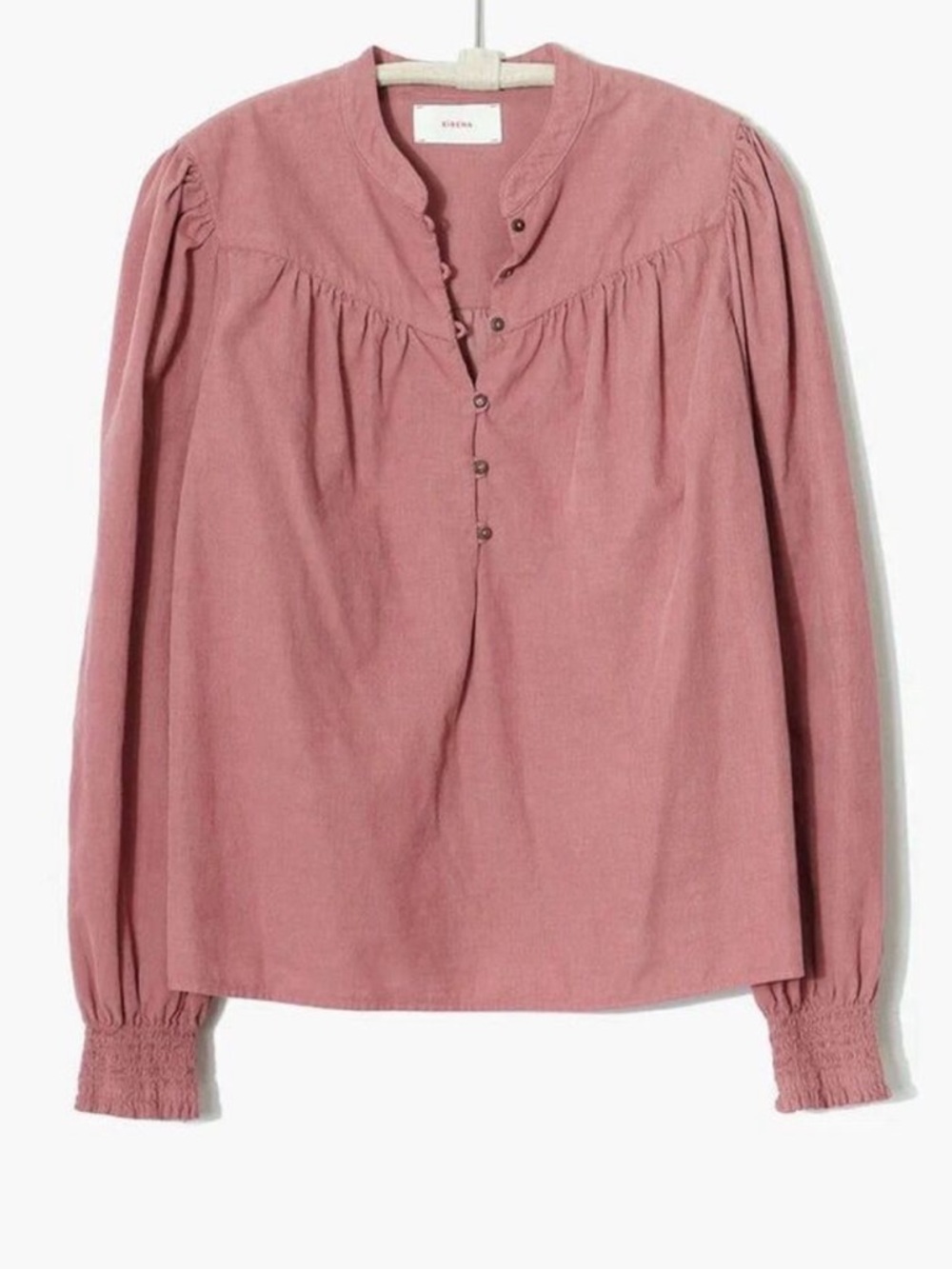 Xirena Emilia Long Sleeve Button Corduroy Shirt in Rose - Size X-Small